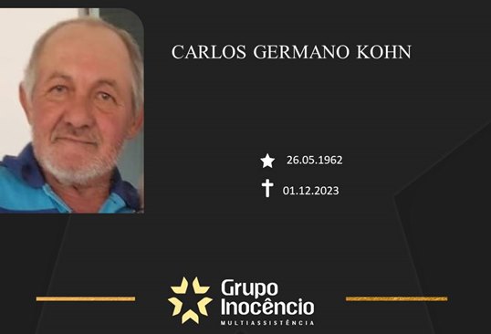 Familiares informam o falecimento de Carlos Germano Kohn