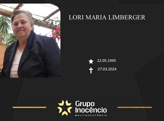 Familiares informam o falecimento de Lori Maria Limberger