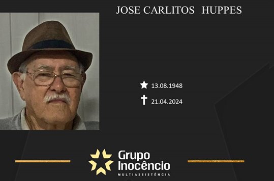Familiares informam o falecimento de José Carlitos Huppes