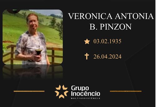 Familiares informam o falecimento de Veronica Antônia Pinzon