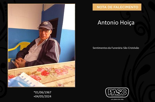 Francisco Beltrão: Familiares informam o falecimento de Antonio Hoiça