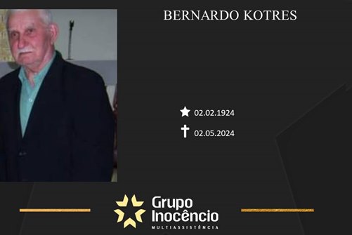 Familiares informam o falecimento de Bernardo Kotres