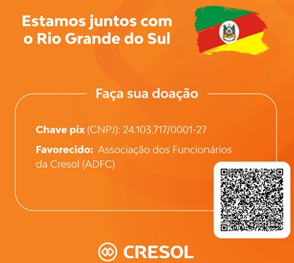 Cresol reúne iniciativas de apoio para o Rio Grande do Sul