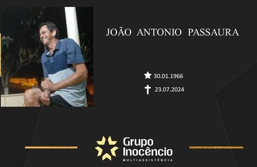Familiares informam o falecimento de João Antonio Passaura