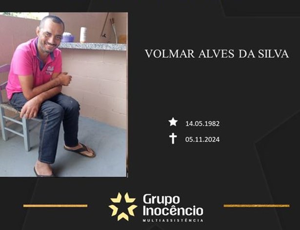 Familiares informam o falecimento de Volmar Alves da Silva