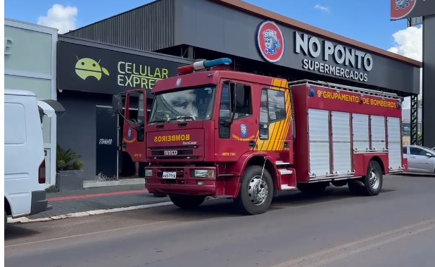 Corpo de Bombeiros combate princípio de incêndio em empresa