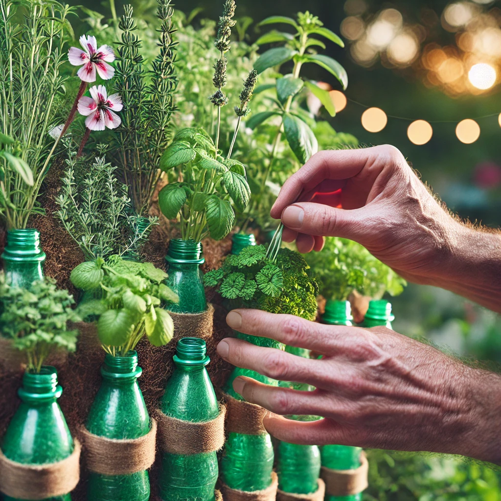 Como criar um jardim vertical incrível usando materiais reciclados