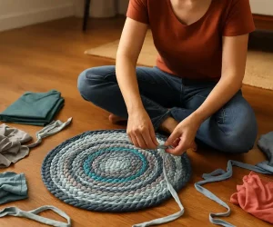Como transformar camisetas velhas em tapetes artesanais