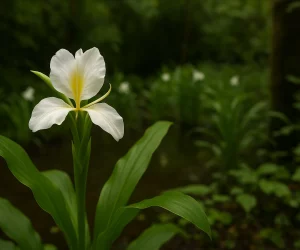 Lírio-do-brejo purifica a água e embeleza cantos úmidos com pouca luz