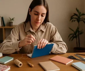 DIY Como fazer cadernos e blocos de anotações artesanais