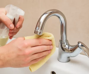 Esse truque supera o vinagre e remove o calcário das torneiras como mágica