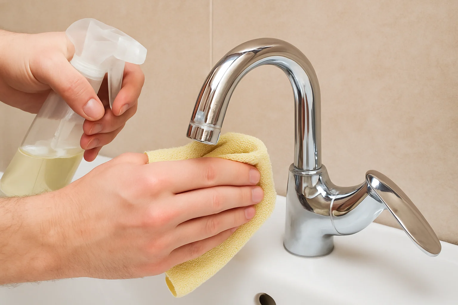 Esse truque supera o vinagre e remove o calcário das torneiras como mágica