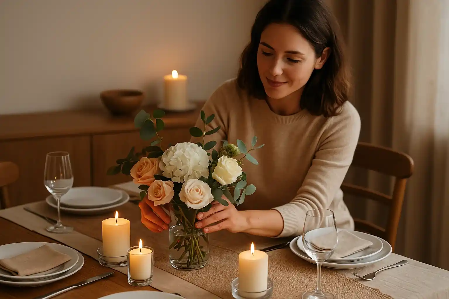 Faça você mesmo Centros de mesa elegantes para festas e jantares com baixo custo e muito charme