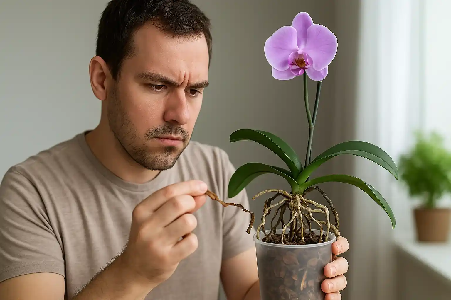 Raízes murchas na orquídea Veja como recuperar sem trocar o vaso
