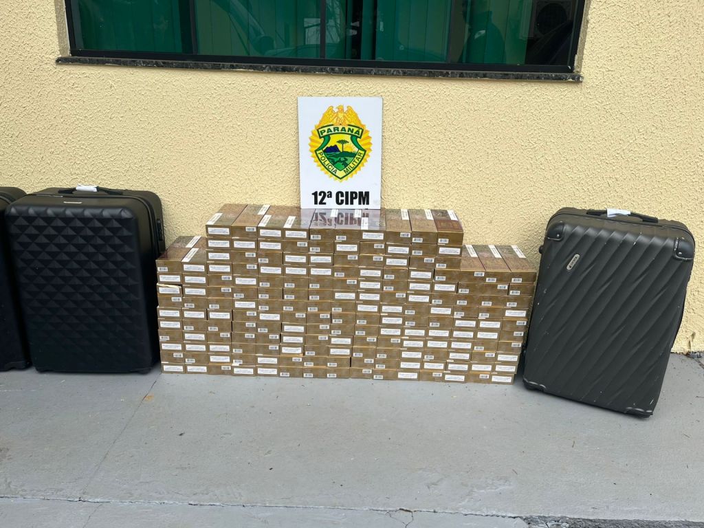 Polícia Militar apreende cigarros contrabandeados