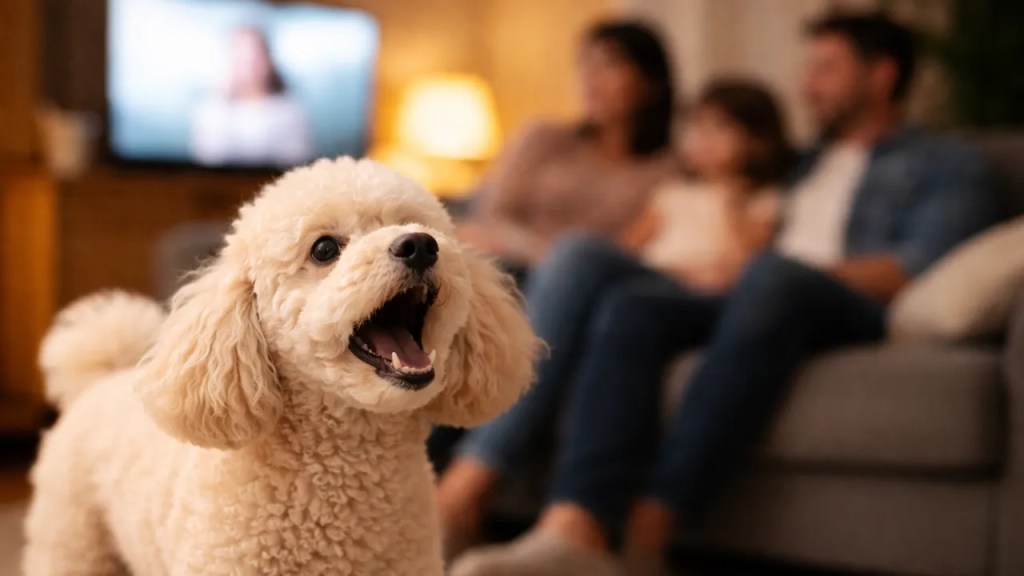 Um poodle latindo demais dentro de casa pode estar respondendo a um detalhe simples do ambiente