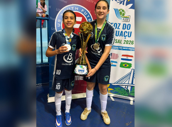 Atletas de Francisco Beltrão conquistam título internacional no futsal feminino Sub-12