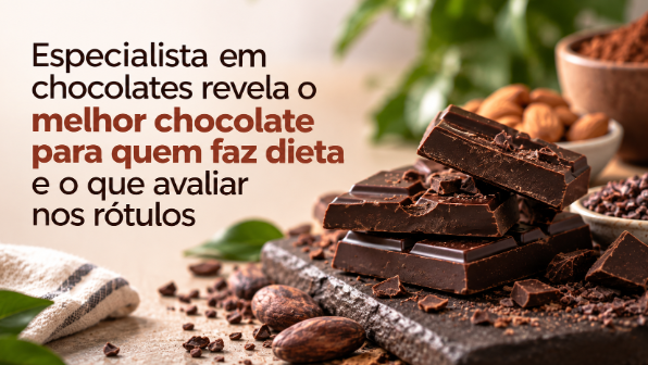 Especialista em chocolates revela o melhor chocolate para quem faz dieta e o que avaliar nos rótulos