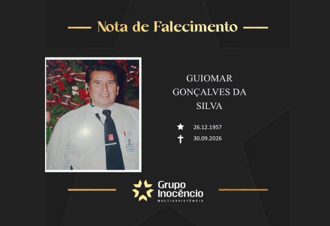 Família informa o falecimento de Guiomar Gonçalves da Silva