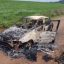Carro é encontrado totalmente destruído pelo fogo